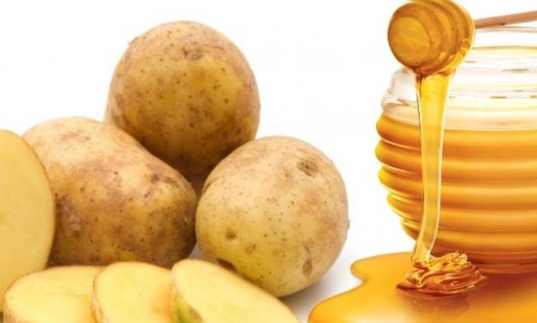 ماسک سیب زمینی و عسل