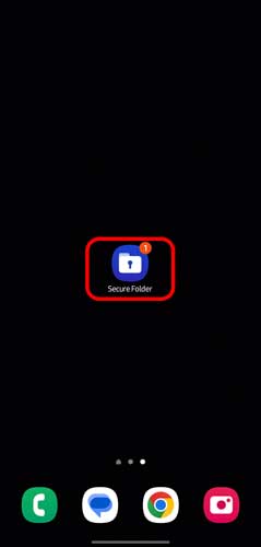 اضافه شدن آیکن Secure Folder به منو 