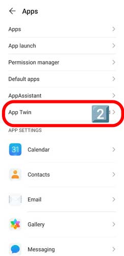 انتخاب App Twin