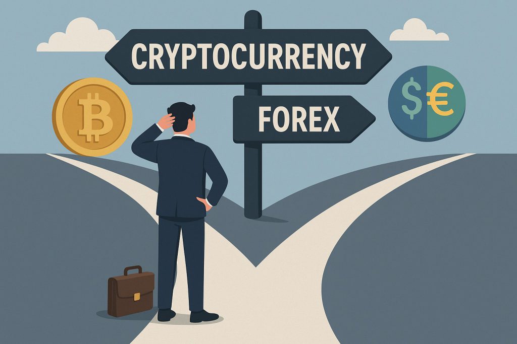 کدام بازار برای فعالیت شما مناسب است؟ ارز دیجیتال یا فارکس؟